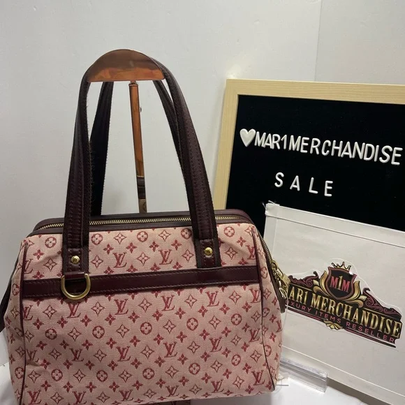 Louis Vuitton Minilin Josephine Pm, with dust bag . Made in France. - Picture 3 of 17